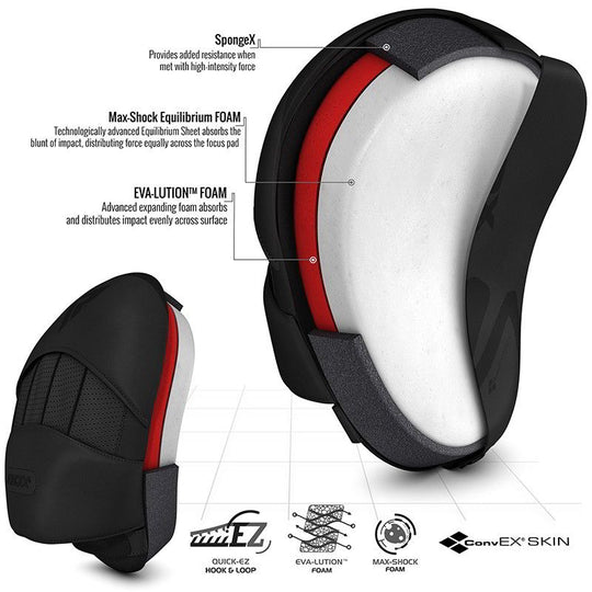 RDX BOXPRATZEN T15 NOIR CURVED BOXING TRAINING PUNCH MITTS