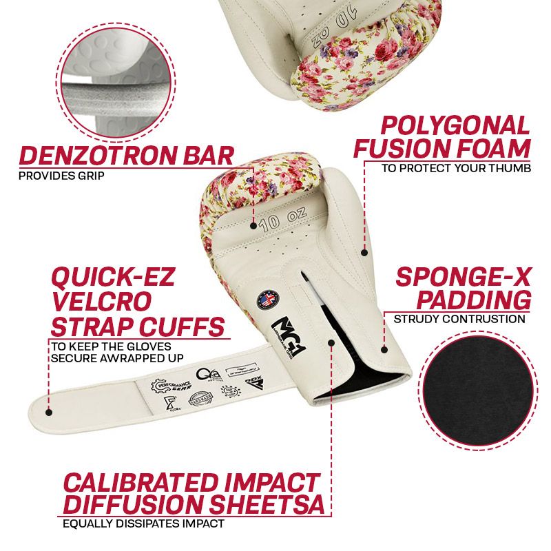 RDX BOXING BOXING GLOVES FL6 FLORAL BOXING GLOVES