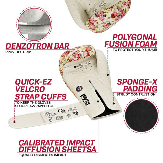 RDX BOXING BOXING GLOVES FL6 FLORAL BOXING GLOVES