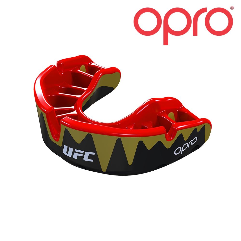 UFC MUNDSCHUTZ OPRO PLATINUM BLACK METAL/RED