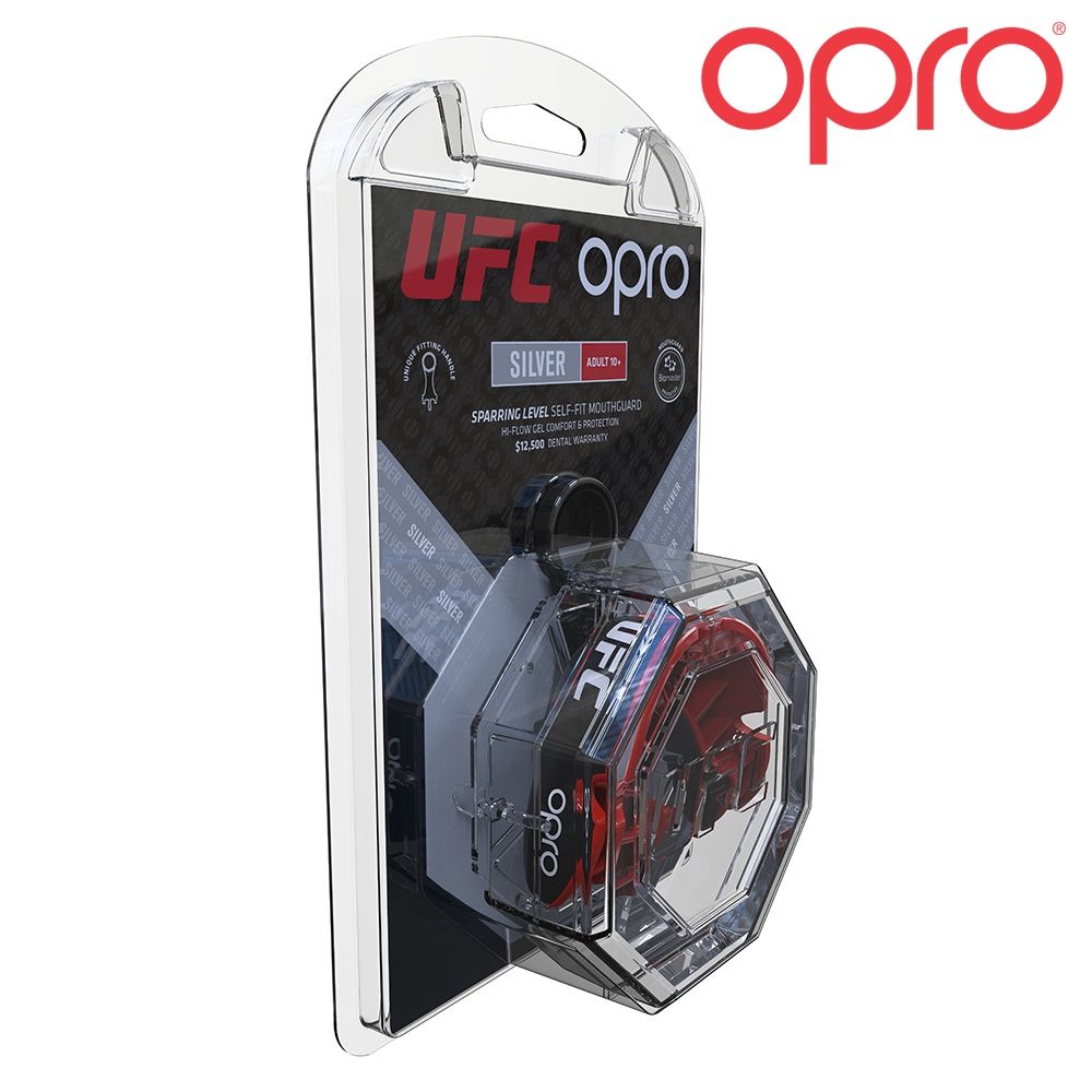 UFC MUNDSCHUTZ OPRO SILVER RED/BLACK